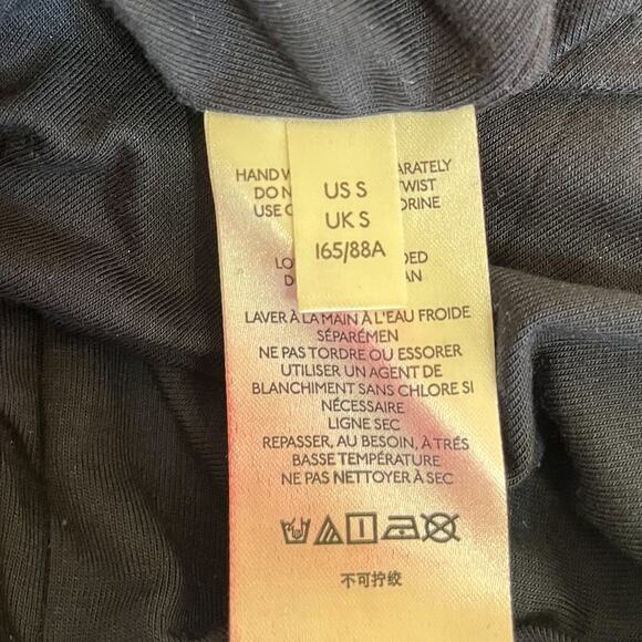 Free People Mini Dress Size S Black Sequin Disco Bell Sleeve Whimsigoth Party - Picture 7 of 8